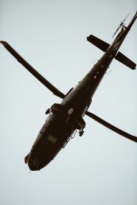 image of military helicopter for blog by Elmelin on high temperature insulation solutions for the military sector